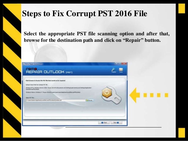 Repair pst file outlook 2016 free