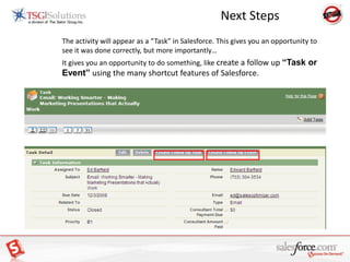 Add Email: Creating a NEW ContactAdding a NEW contact from Outlook:	Enter “Contact” information and “Search for the Account” to associate the contact by clicking on the search button.	If the Account does not exist you will have to first create the Account in SalesForce.	Cancel this window and click on “Related To”	