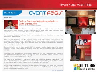 Event Faqs: Asian Tiles 