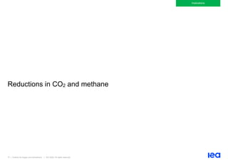 77 | Outlook for biogas and biomethane | IEA 2020. All rights reserved
Implications
Reductions in CO2 and methane
 