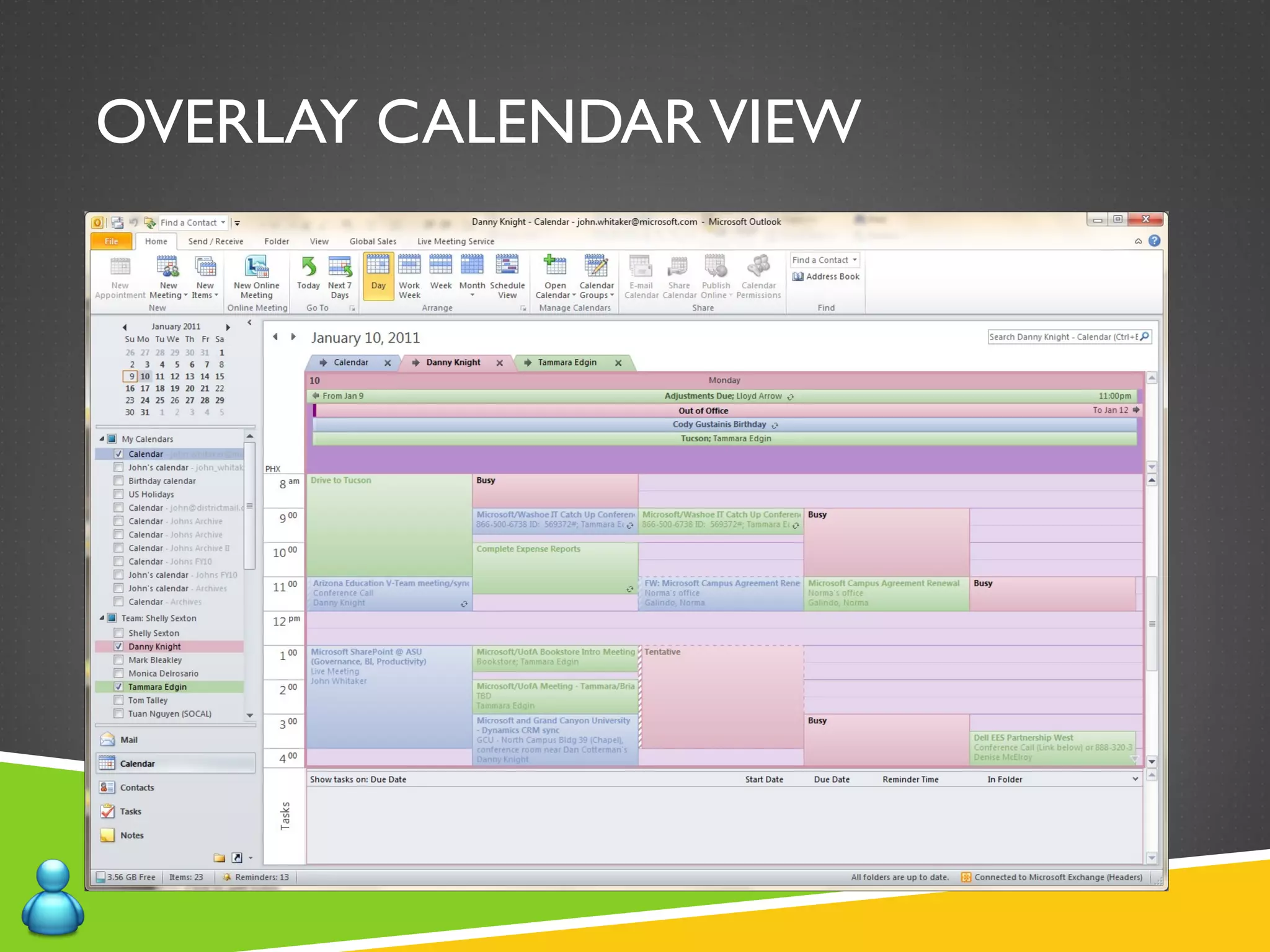 OVERLAY CALENDARVIEW
 