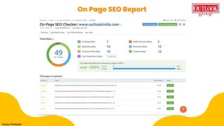 On Page SEO Report
Amey Khebade
 