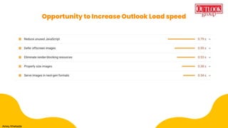Opportunity to Increase Outlook Load speed
Amey Khebade
 
