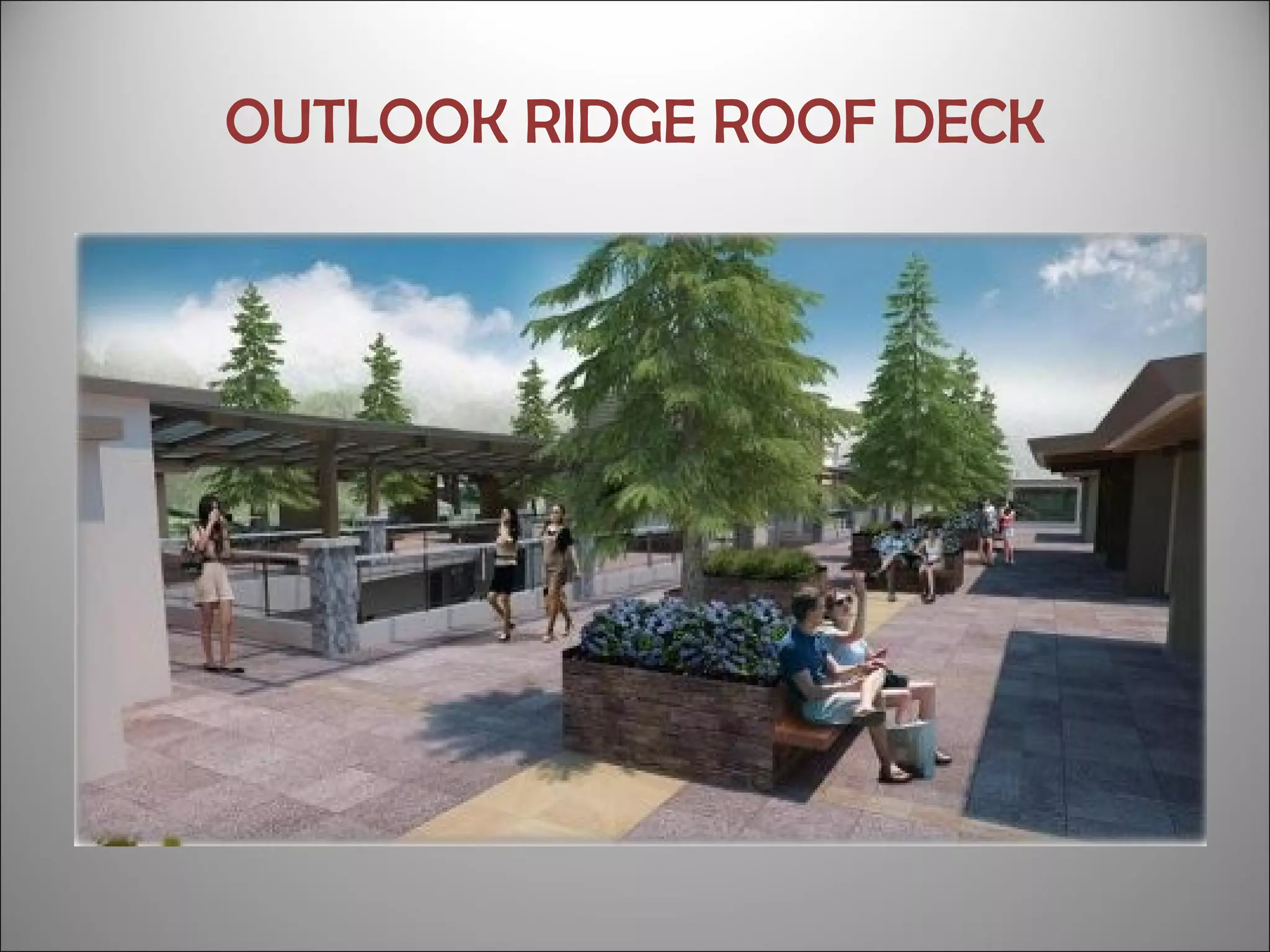 OUTLOOK RIDGE ROOF DECK
 