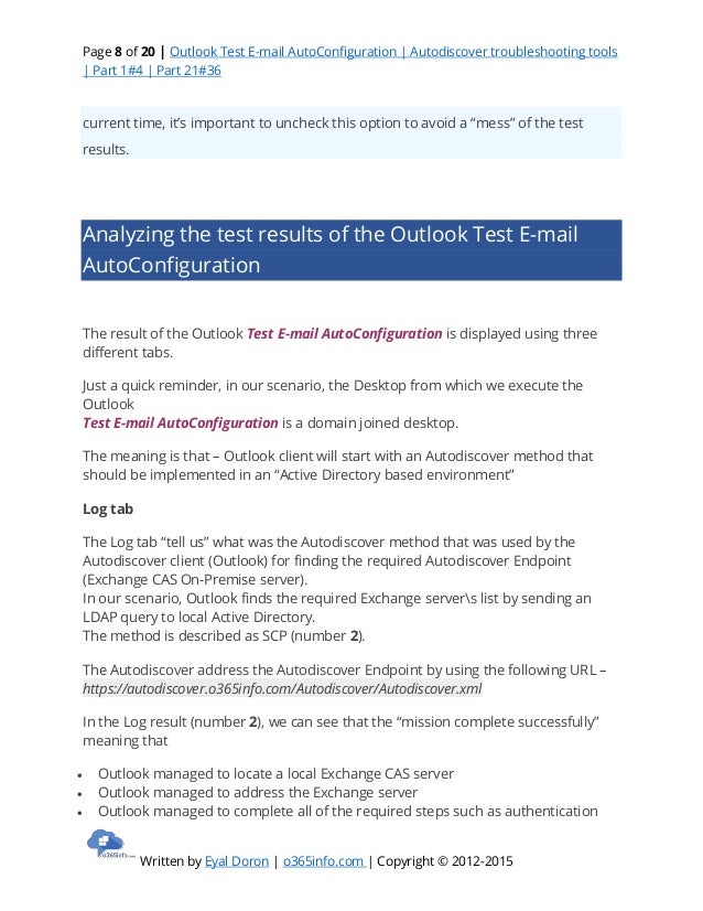 tool autodiscover test autodiscover configuration Outlook auto e mail test tool autodiscover test autodiscover configuration Outlook auto e mail test