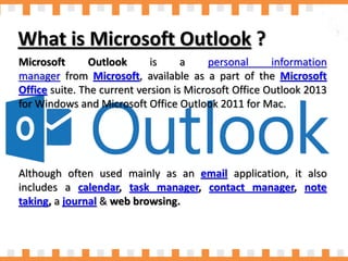 Outllook Overview Outloook basic-introduction | PDF