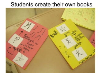 Students create their own books
 