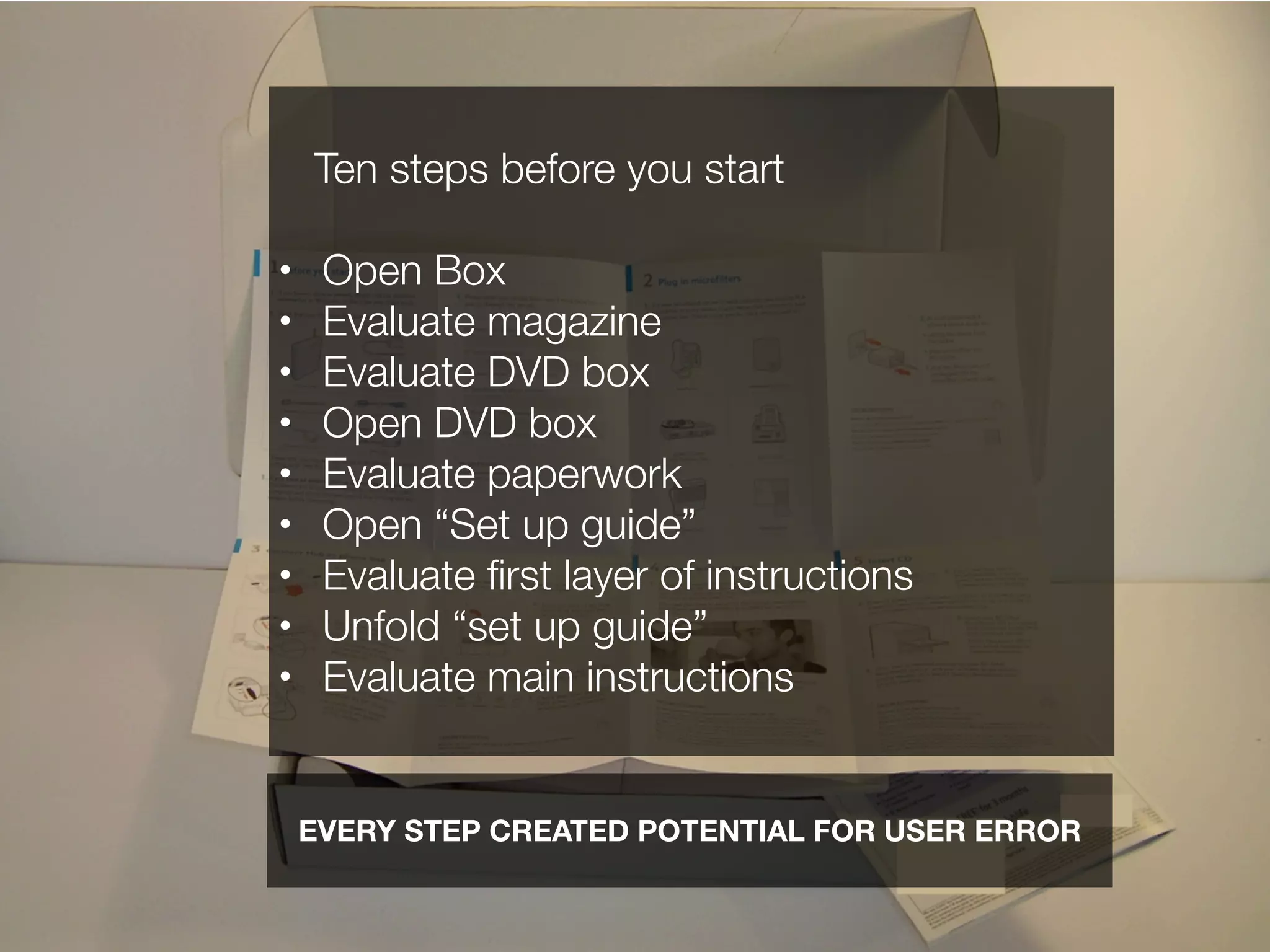 Out Of Box Experience Design