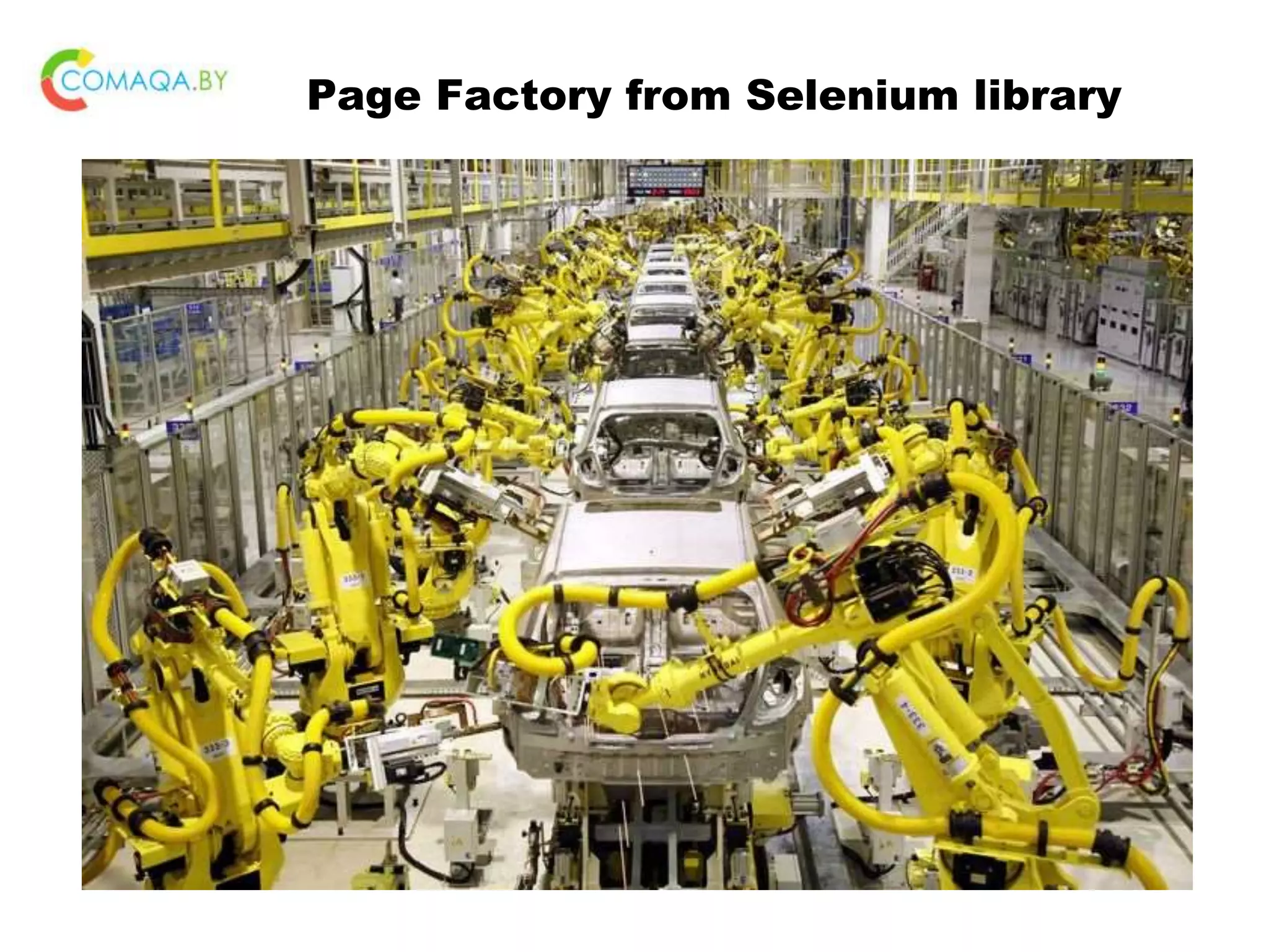 Page Factory from Selenium library 