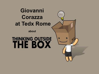 Giovanni
Corazza
at Tedx Rome
about
 