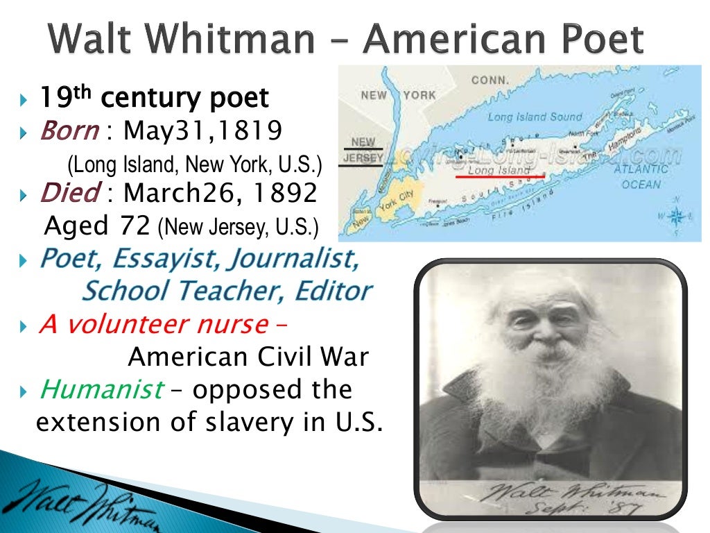 Analysis of "Out of the cradle endlessly rocking" by Walt Whitman