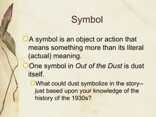 what does dust symbolize