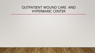 OUTPATIENT WOUND CARE AND
HYPERBARIC CENTER
 