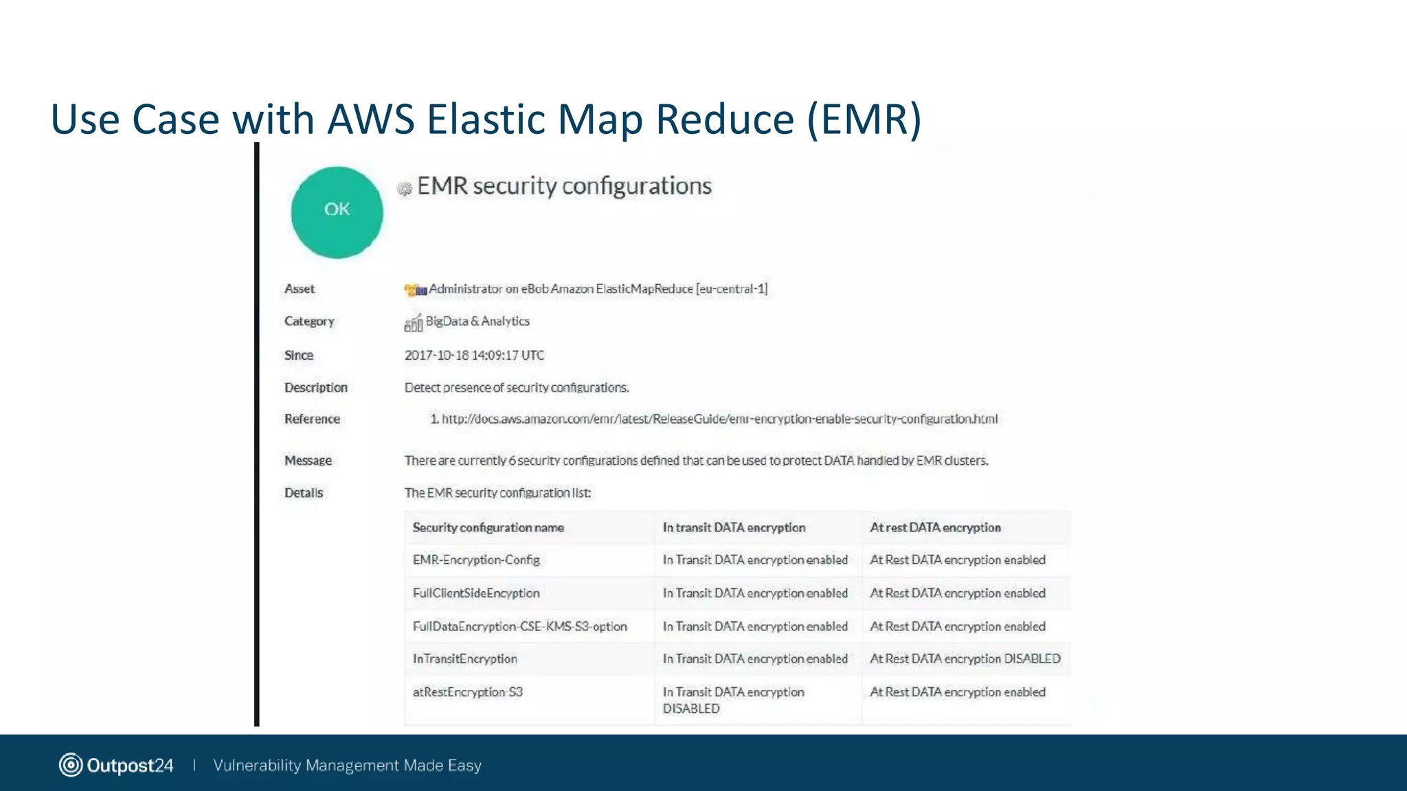 Use Case with AWS Elastic Map Reduce (EMR)
 