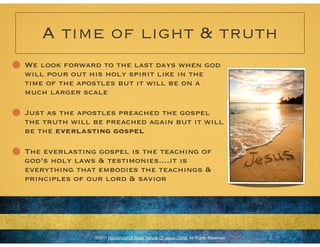 Outpouring of the Holy Spirit | PDF