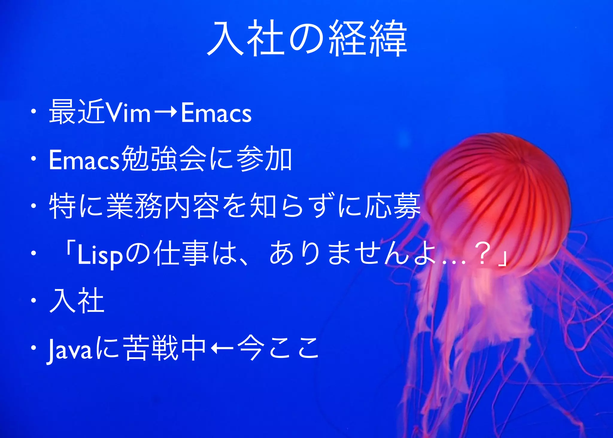 JavaからClojure、そして夢の世界へ