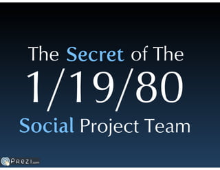 The Secret of The 1/19/80 Social Project Team