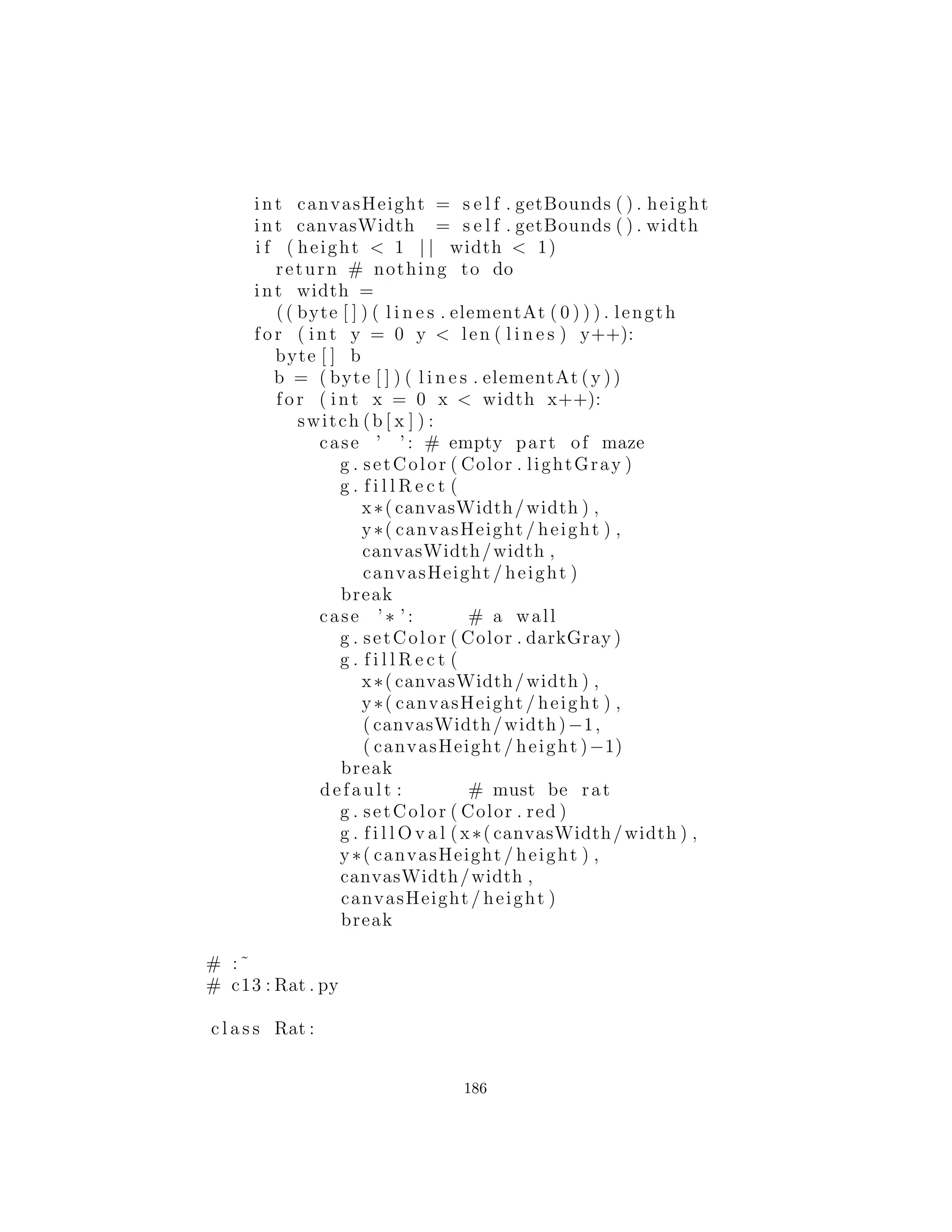 Ejercicios
1. A˜nade la clase Plastic a TrashVisitor.py
2. A˜nade la clase Plastic a DynaTrash.py
3. Crear un decorador como VisitableDecorator, pero para el
ejemplo de despacho m´ultiple, junto con una clase ”decorador adap-
tador ” como la creada para VisitableDecorator. Construir el
resto del ejemplo y demostrar que funciona.
186
 
