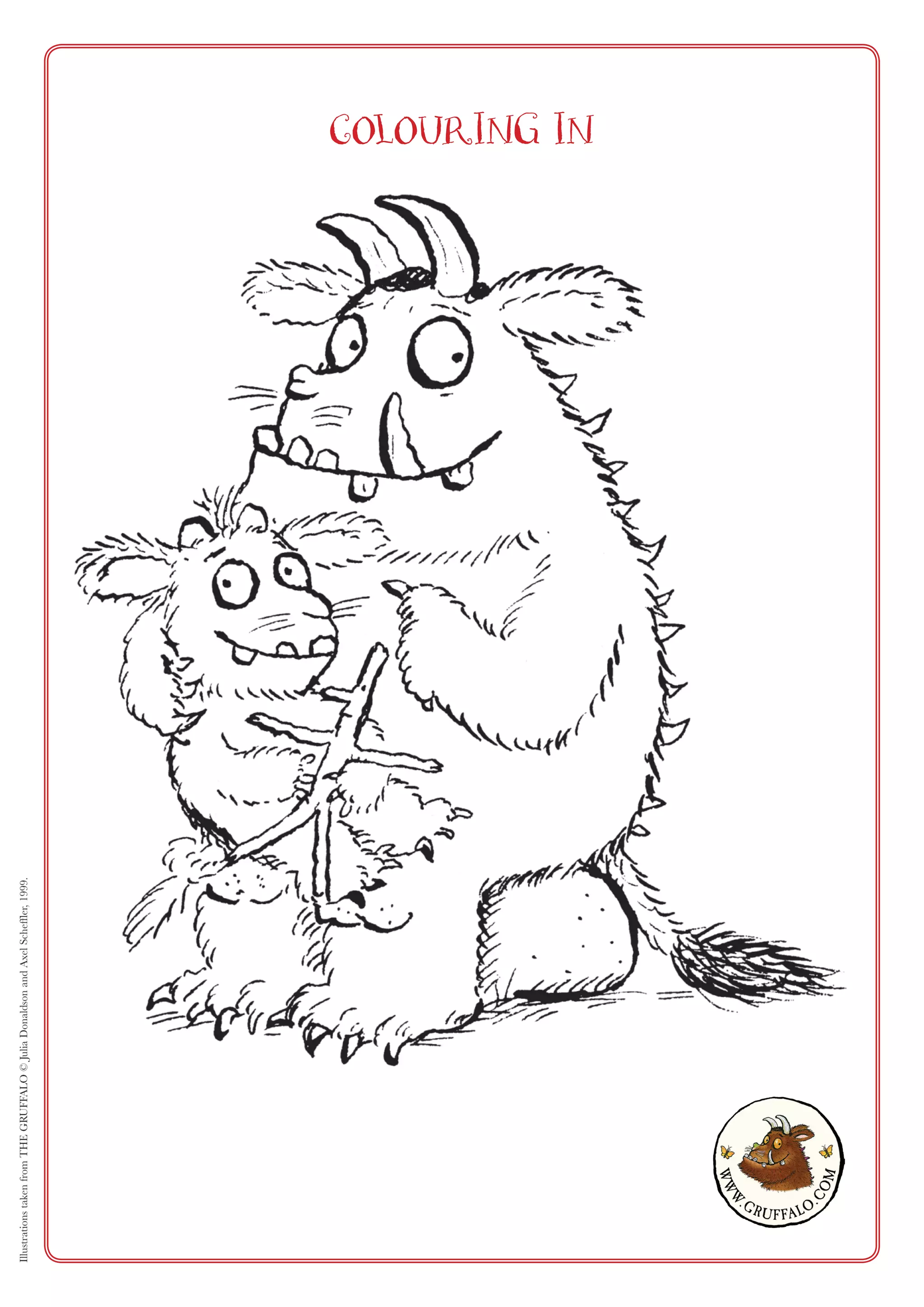 THE GRUFFALO WORKSHEETS PDF