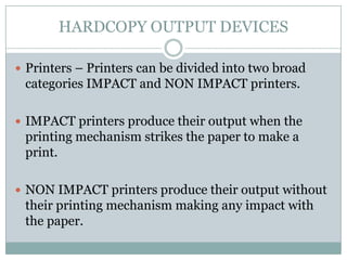 Output Devices | PPTX