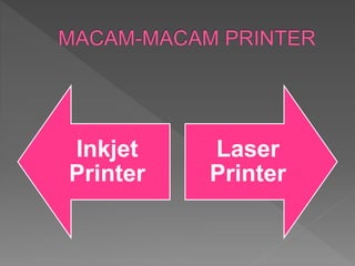 Inkjet
Printer
Laser
Printer
 