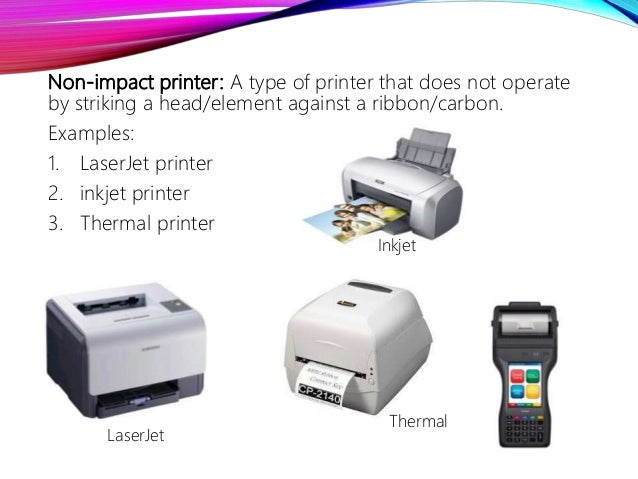example for non impact printer