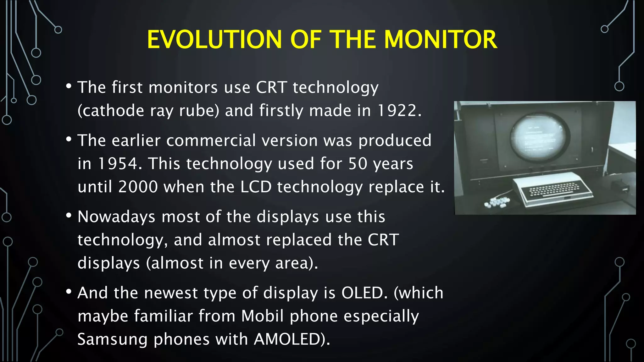 Evolution of Output devices | PPTX