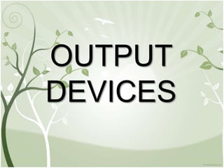 OUTPUT
DEVICES
 
