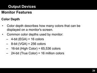 Computer System Output Devices Peripherals | PPTX