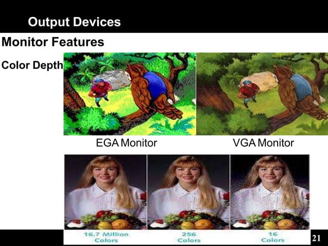 Computer System Output Devices Peripherals | PPT
