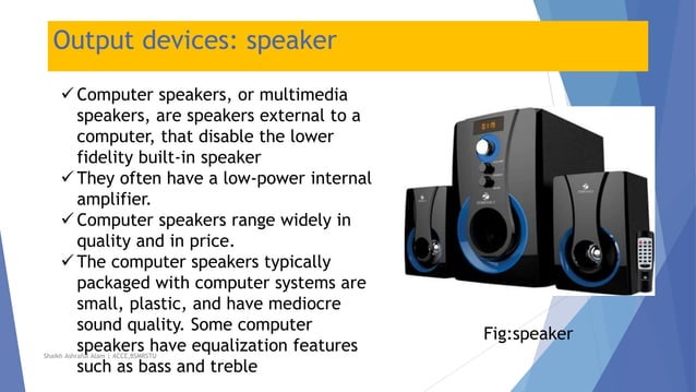 Output devices of Computer | PPTX