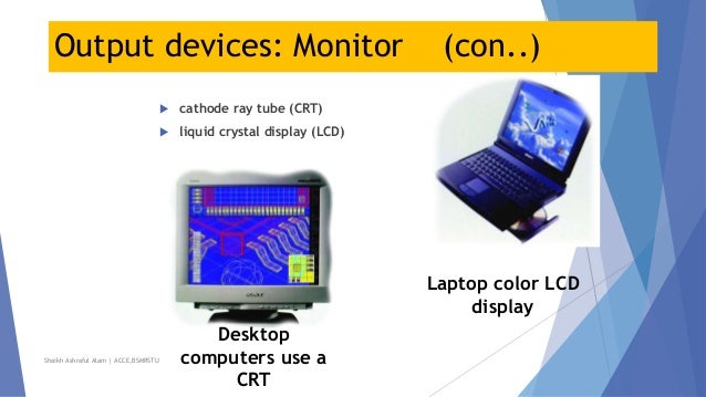 Output devices of Computer