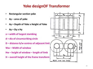 Output Equations Of Transformer And Design | PDF