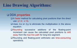 Output primitives computer graphics c version | PPT