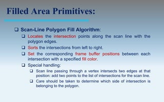 Output primitives computer graphics c version | PPT