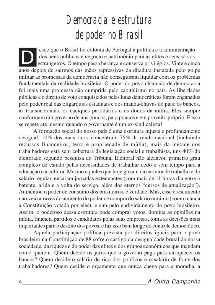Outra campanha texto corrido