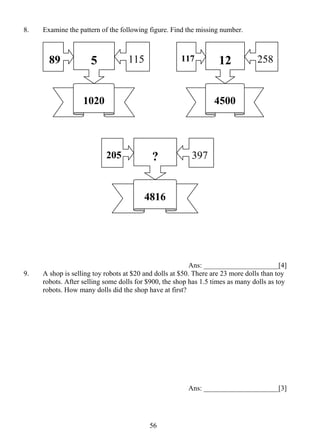 P5 Math Number Pattern Outreach p5-math | PDF