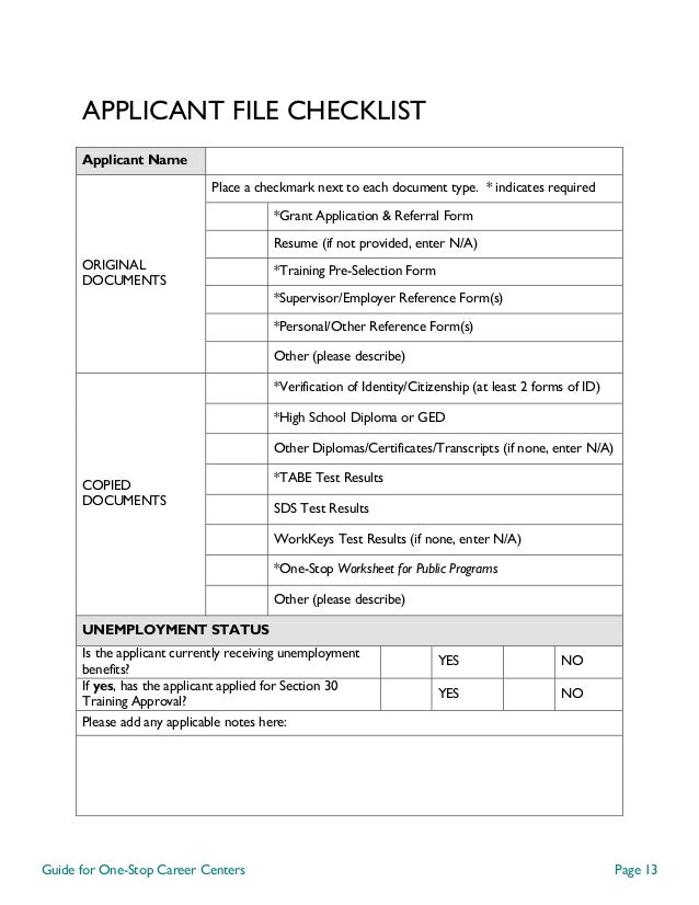 recruiting checklist template