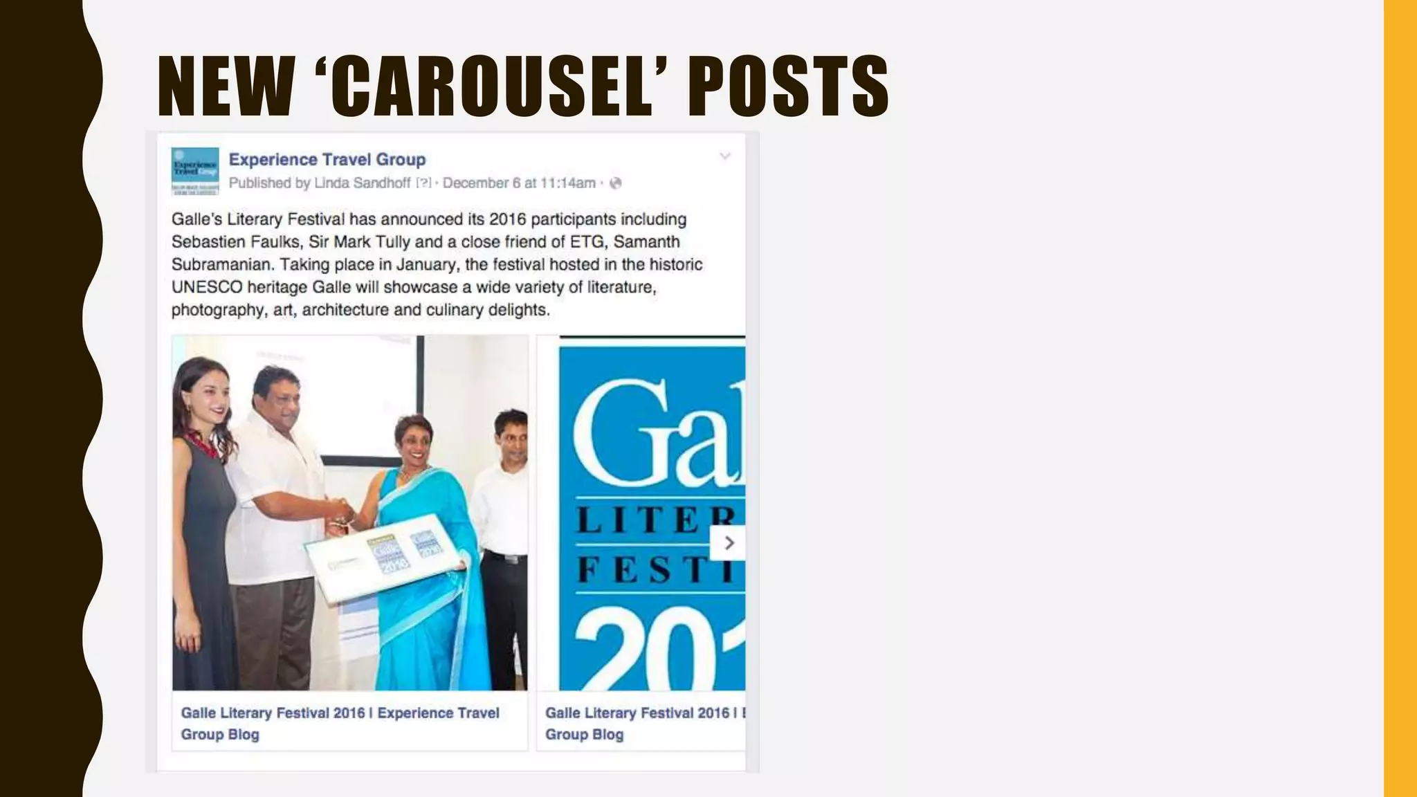NEW ‘CAROUSEL’ POSTS
 