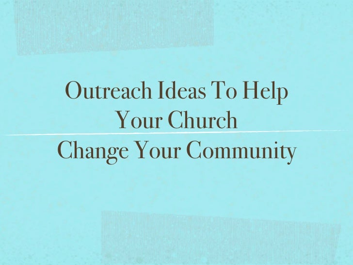 community outreach ideas