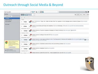 Outreach through Social Media & Beyond

 