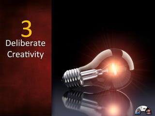 3	
  

Deliberate	
  
Crea<vity	
  
	
  
	
  

 