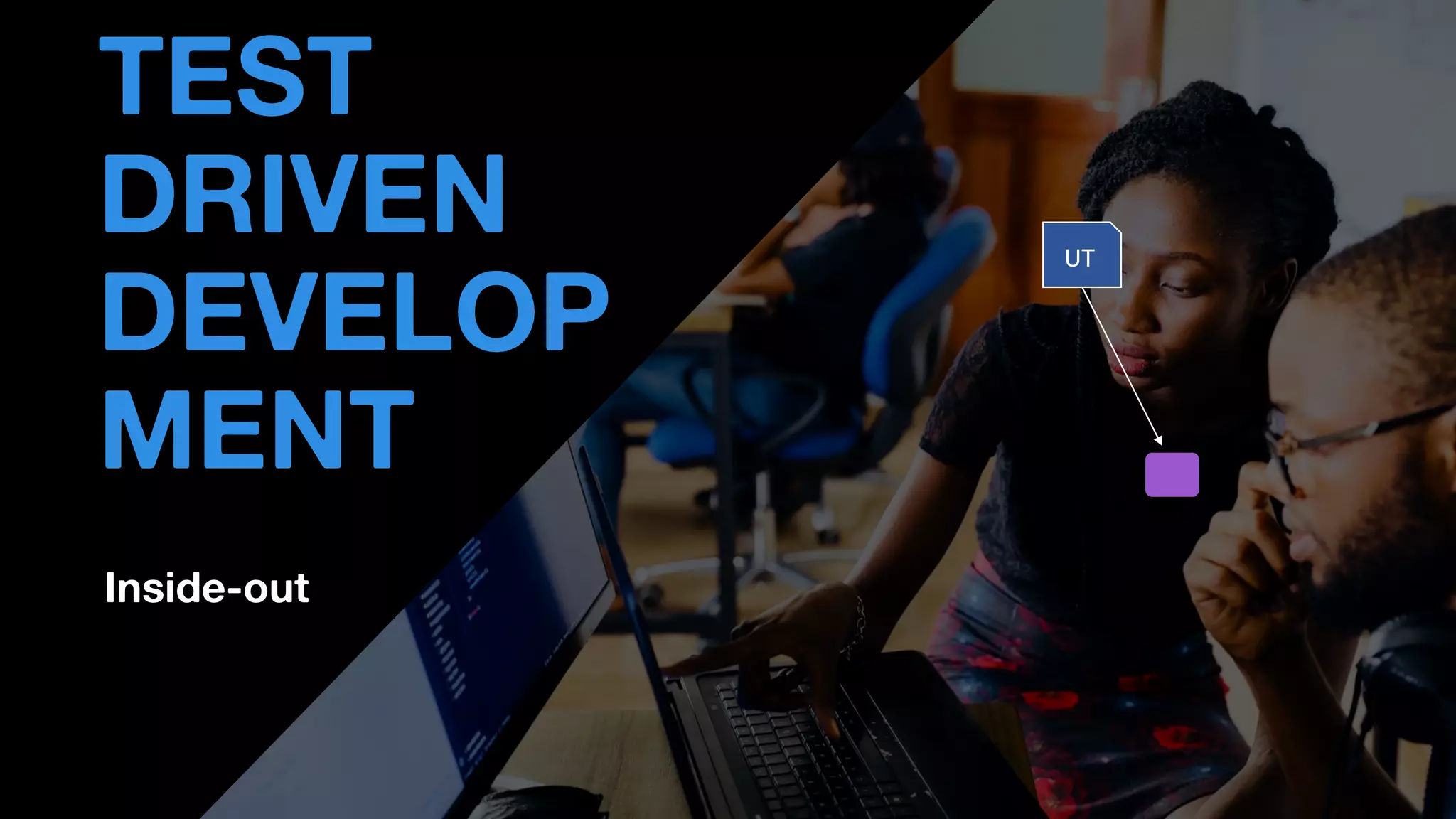 Inside-out
• THOMAS PIERRAIN
(@TPIERRAIN)
TEST
DRIVEN
DEVELOP
MENT
UT
 