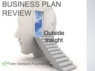 Outside
Insight
BUSINESS PLAN
REVIEW
from Venture Founders
 