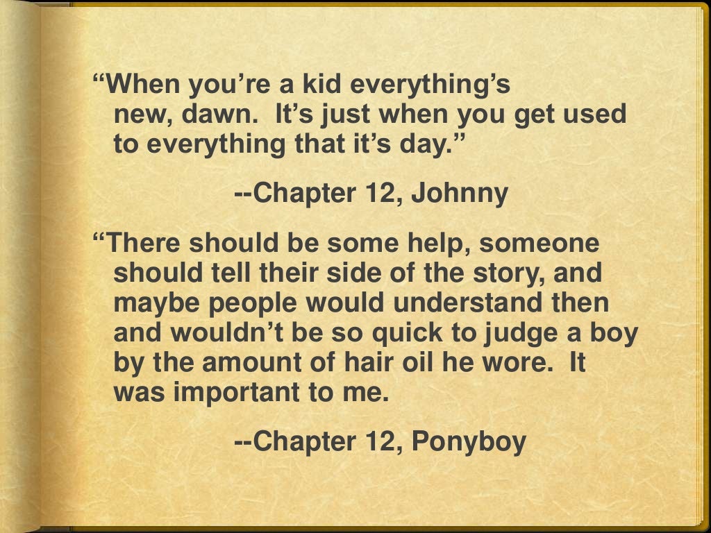 Outsiders Reflection & Discussion Questions