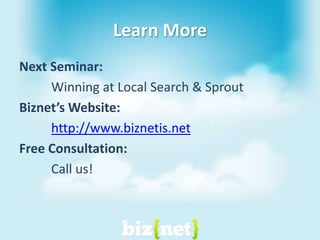 Maximizing Inbound Marketing: Search, Content and Social MediaIn order to effectively benefit from inbound marketingyou must leverage multiple channels!Social MediaContentSearch