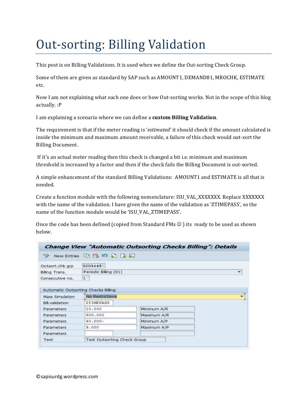 sap-isu-out-sorting-billing-validation