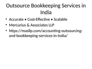 Outsource Bookkeeping Services in India – Reliable & Cost-Effective ...