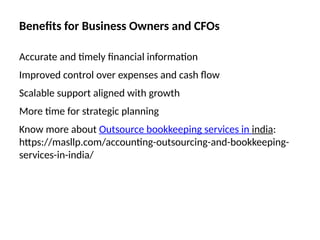 Outsource Bookkeeping Services in India – Supporting Scalable and ...