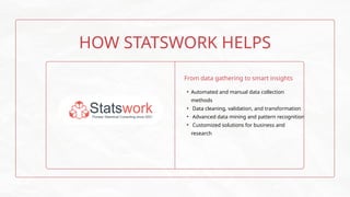 Outsource Data Mining Services for Market Research StastWork.pptx